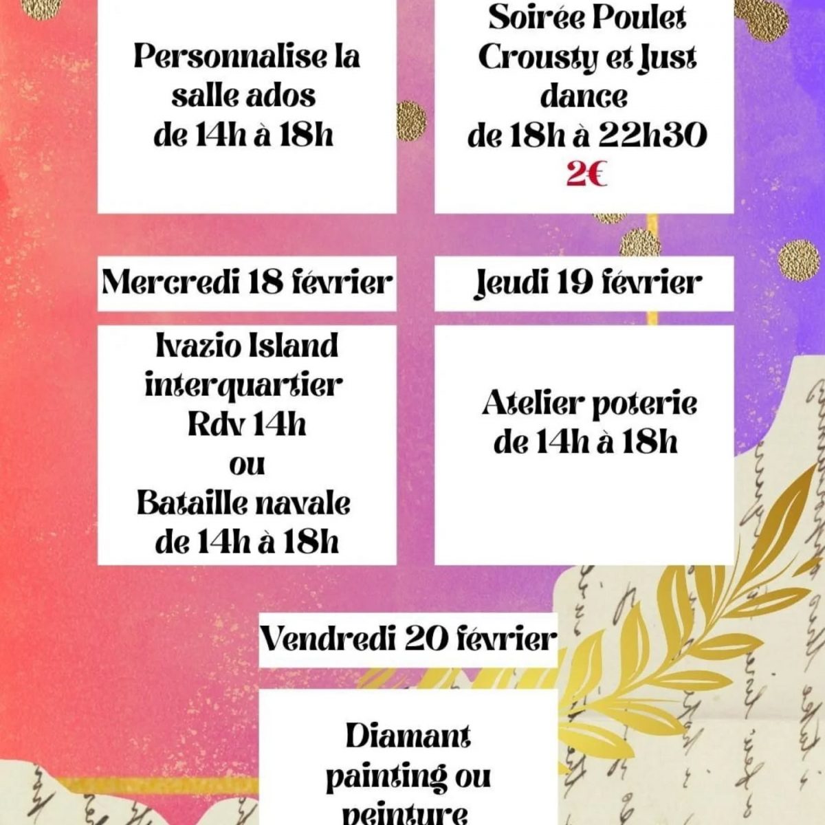 Programmes vacances jeunes février 2/2